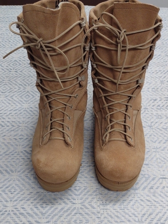 U.S. Army Tan Suede Military Lace-Up Field Boots Goro-tex Vibram main image 14